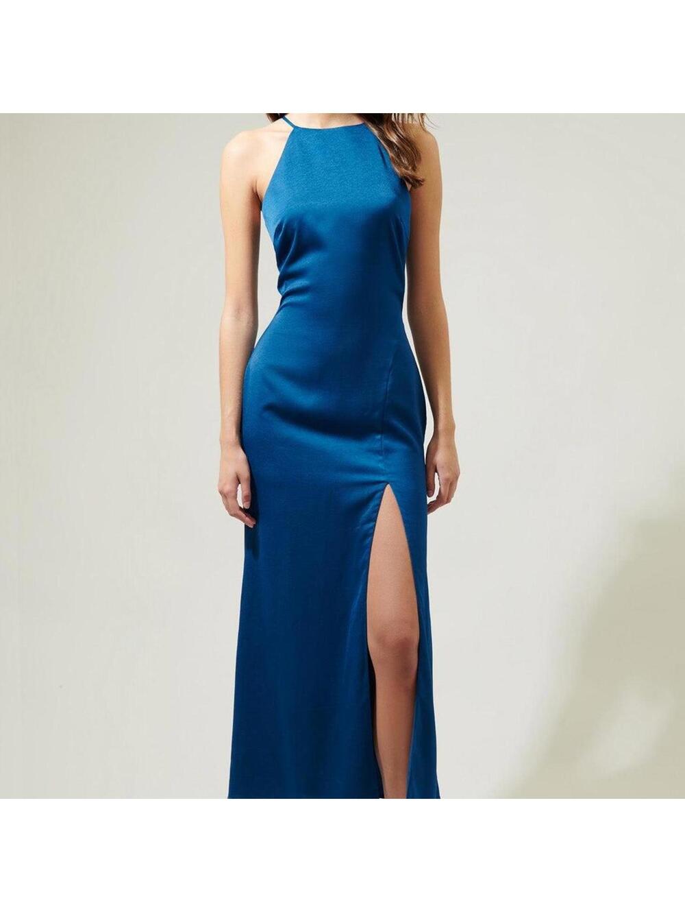 Sugar lips Carmina Deep Slit Maxi Dress